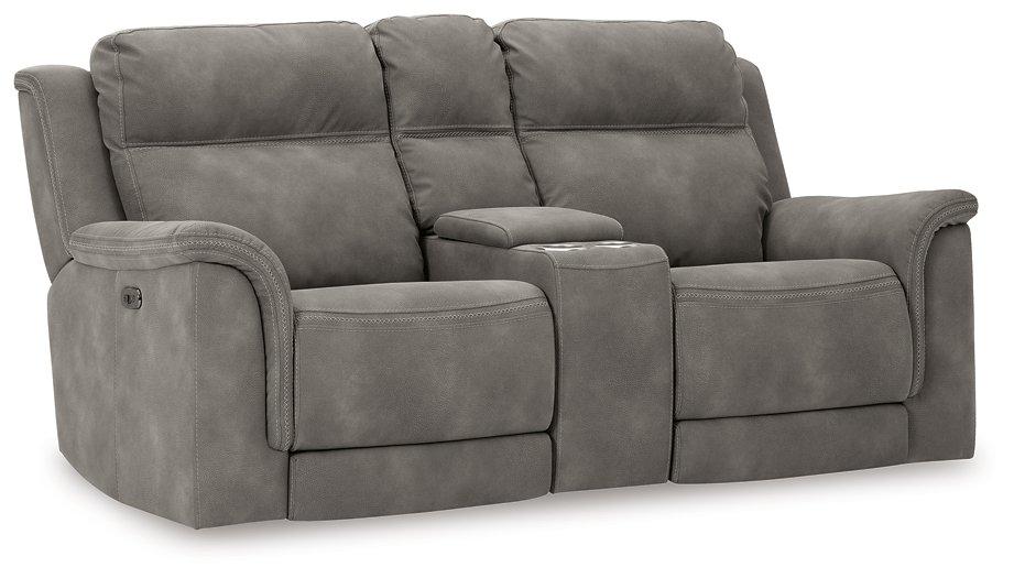 Next-Gen DuraPella Power Reclining Loveseat with Console - Furniture 4 Less (Jacksonville, NC)