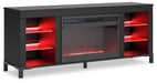 Cayberry 60" TV Stand with Electric Fireplace - Furniture 4 Less (Jacksonville, NC)