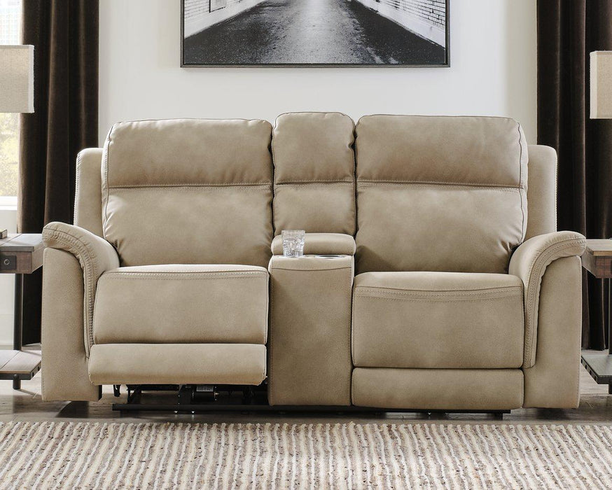 Next-Gen DuraPella Power Reclining Loveseat with Console - Furniture 4 Less (Jacksonville, NC)