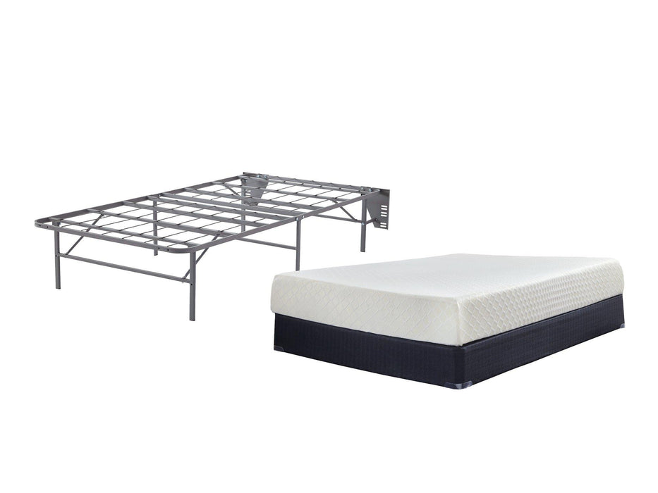 10 Inch Chime Memory Foam Mattress Set - Furniture 4 Less (Jacksonville, NC)