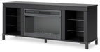 Cayberry 60" TV Stand with Electric Fireplace - Furniture 4 Less (Jacksonville, NC)