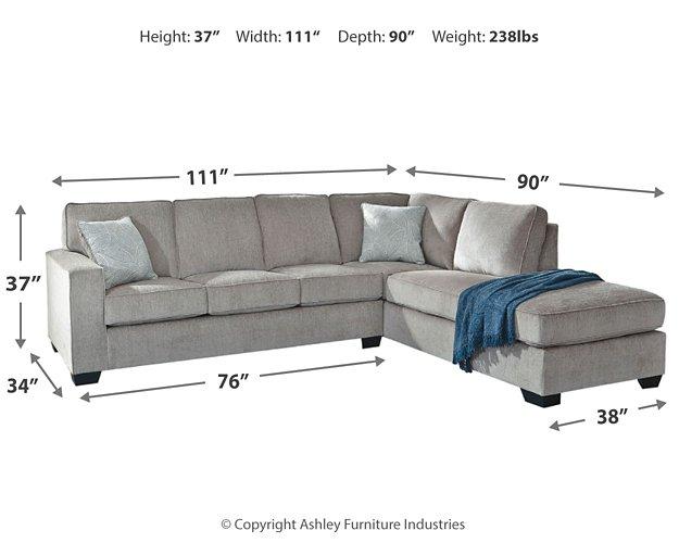 Altari Sectional with Chaise - Furniture 4 Less (Jacksonville, NC)
