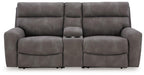 Next-Gen DuraPella Power Reclining Sectional Loveseat with Console - Furniture 4 Less (Jacksonville, NC)