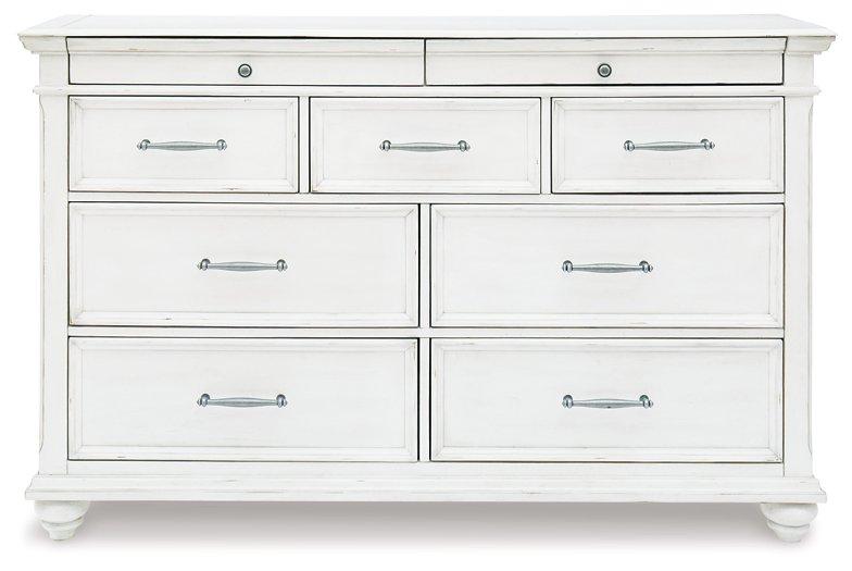 Kanwyn Dresser and Mirror - Furniture 4 Less (Jacksonville, NC)