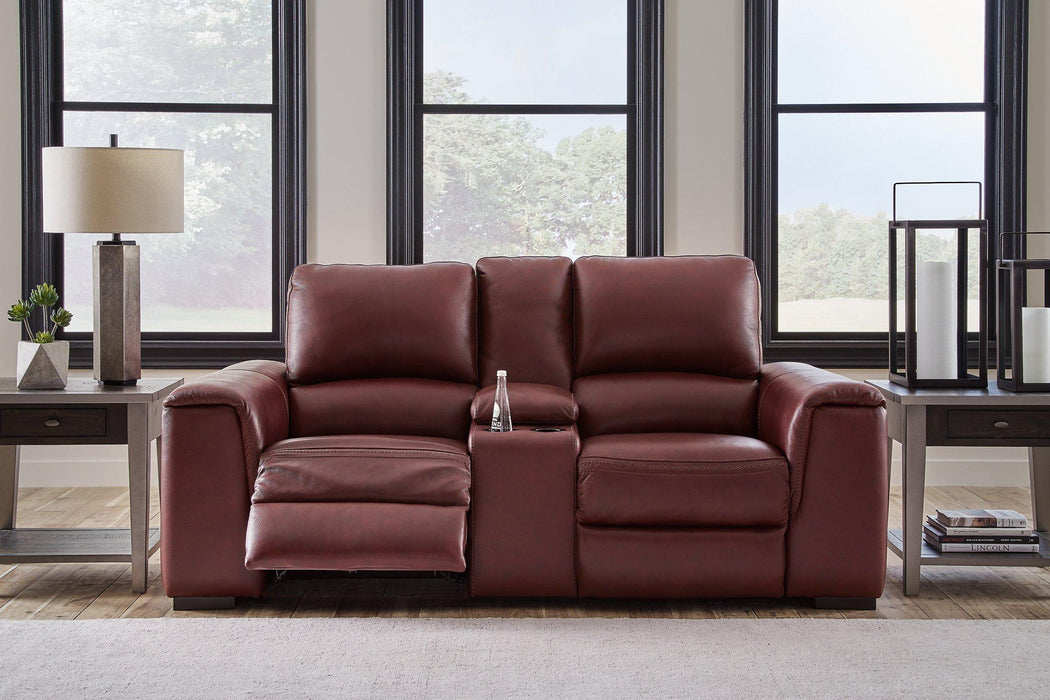 Alessandro Power Reclining Loveseat with Console - Furniture 4 Less (Jacksonville, NC)