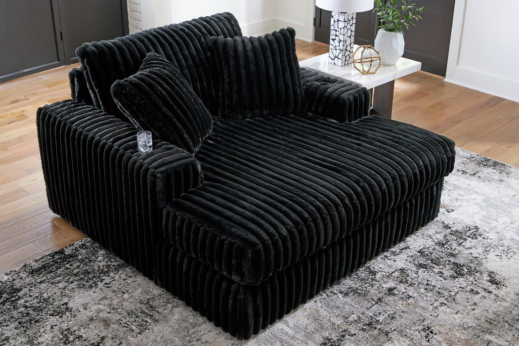 Midnight-Madness Oversized Chaise - Furniture 4 Less (Jacksonville, NC)