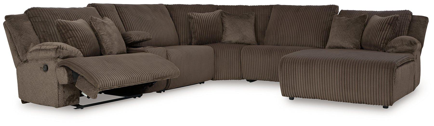 Top Tier Reclining Sectional with Chaise - Furniture 4 Less (Jacksonville, NC)