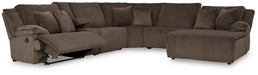 Top Tier Reclining Sectional with Chaise - Furniture 4 Less (Jacksonville, NC)