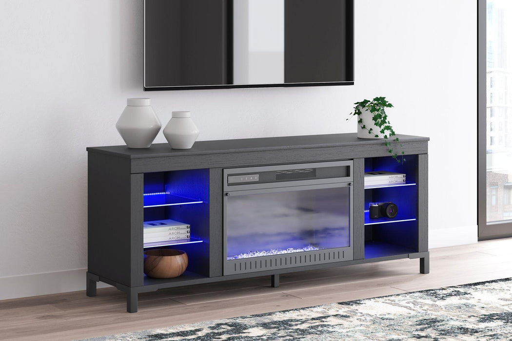 Cayberry 60" TV Stand with Electric Fireplace - Furniture 4 Less (Jacksonville, NC)