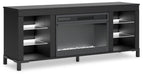 Cayberry 60" TV Stand with Electric Fireplace - Furniture 4 Less (Jacksonville, NC)