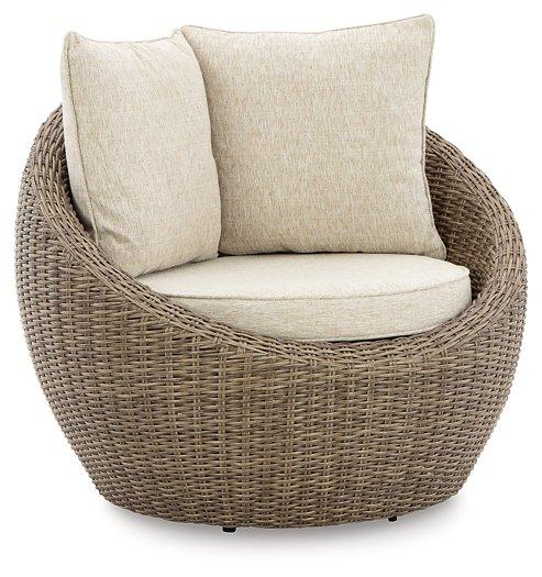 Danson Swivel Lounge with Cushion (Set of 2) - Furniture 4 Less (Jacksonville, NC)
