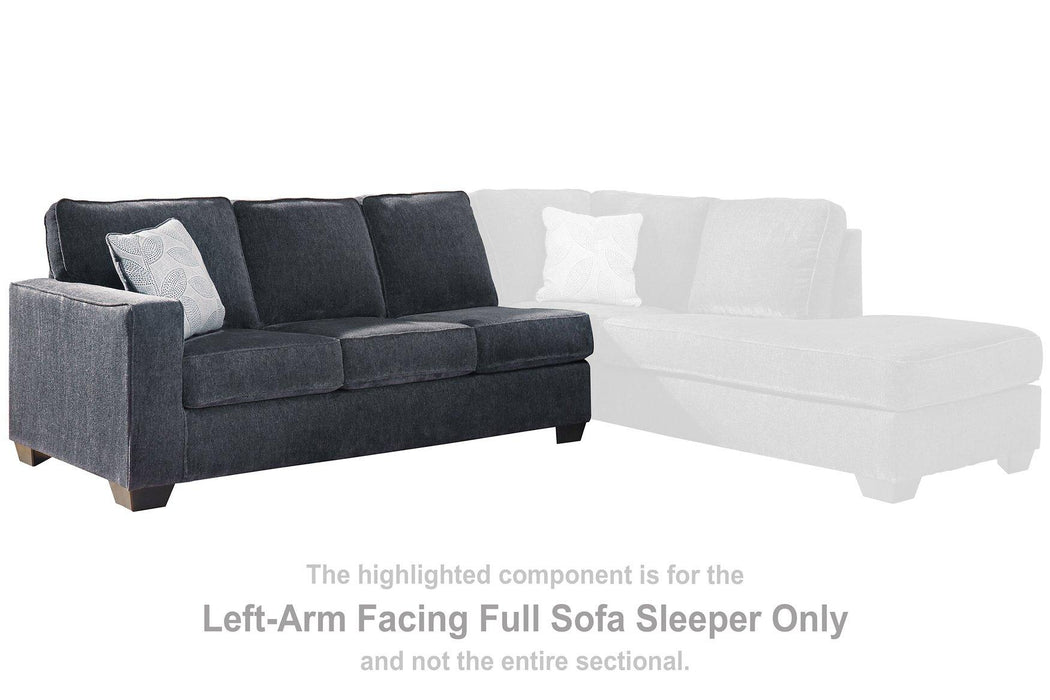 Altari Sleeper Sectional with Chaise - Furniture 4 Less (Jacksonville, NC)