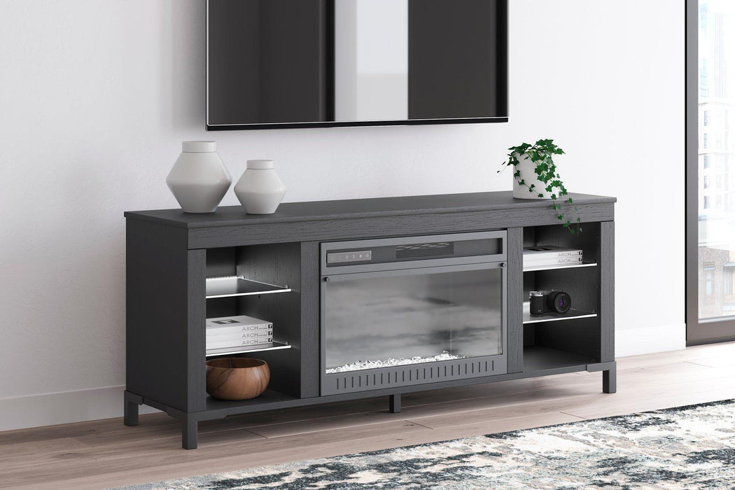 Cayberry 60" TV Stand with Electric Fireplace - Furniture 4 Less (Jacksonville, NC)