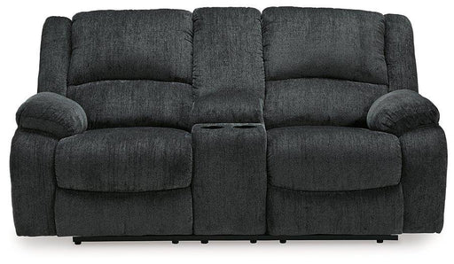 Draycoll Reclining Loveseat with Console - Furniture 4 Less (Jacksonville, NC)