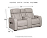 Boyington Power Reclining Loveseat with Console - Furniture 4 Less (Jacksonville, NC)