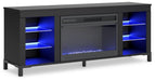 Cayberry 60" TV Stand with Electric Fireplace - Furniture 4 Less (Jacksonville, NC)
