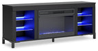 Cayberry 60" TV Stand with Electric Fireplace - Furniture 4 Less (Jacksonville, NC)