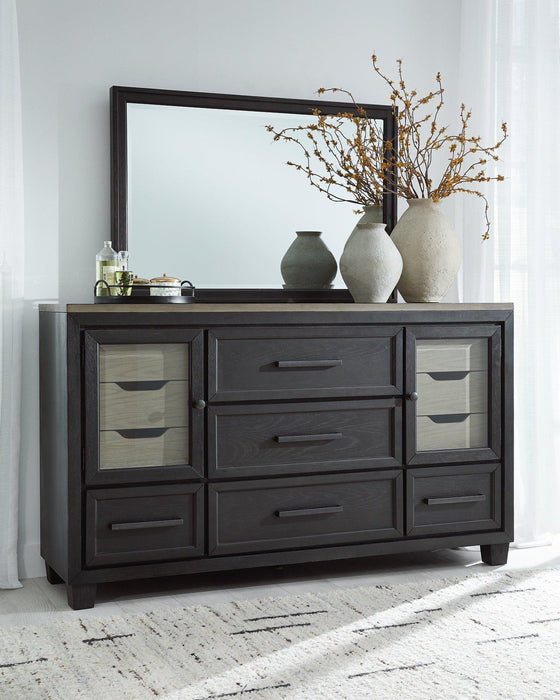 Foyland Dresser and Mirror - Furniture 4 Less (Jacksonville, NC)