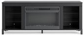 Cayberry 60" TV Stand with Electric Fireplace - Furniture 4 Less (Jacksonville, NC)
