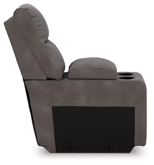 Next-Gen DuraPella Power Reclining Sectional Loveseat with Console - Furniture 4 Less (Jacksonville, NC)