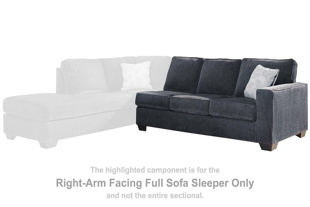 Altari Sleeper Sectional with Chaise - Furniture 4 Less (Jacksonville, NC)