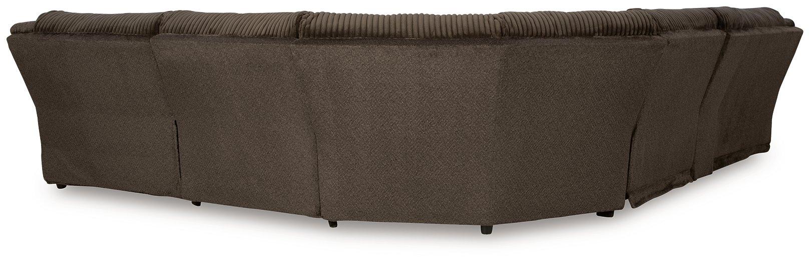 Top Tier Reclining Sectional with Chaise - Furniture 4 Less (Jacksonville, NC)