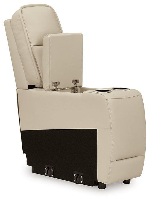 Double Deal Reclining Sectional with Console - Furniture 4 Less (Jacksonville, NC)