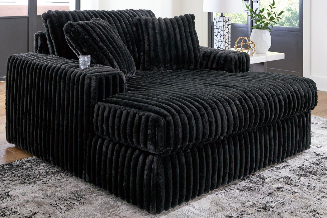 Midnight-Madness Oversized Chaise - Furniture 4 Less (Jacksonville, NC)