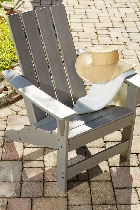 Visola Outdoor Adirondack Chair Set with End Table - Furniture 4 Less (Jacksonville, NC)