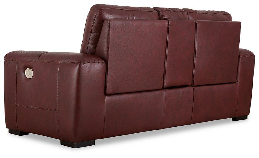 Alessandro Power Reclining Loveseat with Console - Furniture 4 Less (Jacksonville, NC)