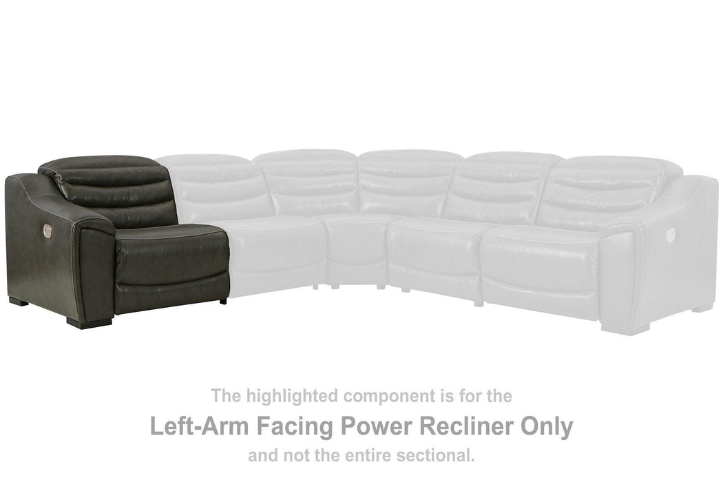 Center Line Power Reclining Sectional Loveseat - Furniture 4 Less (Jacksonville, NC)