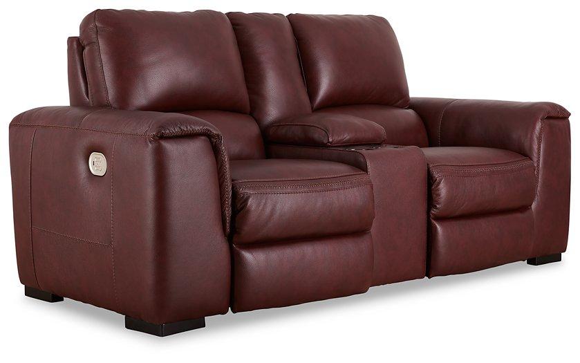 Alessandro Power Reclining Loveseat with Console - Furniture 4 Less (Jacksonville, NC)
