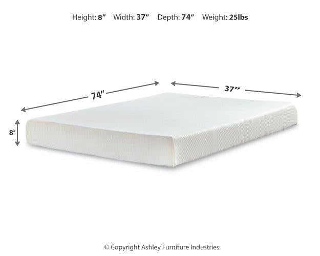 Chime 8 Inch Memory Foam Mattress in a Box - Furniture 4 Less (Jacksonville, NC)