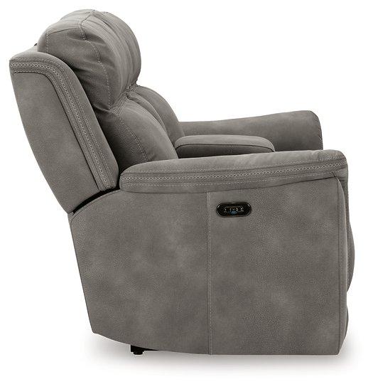 Next-Gen DuraPella Power Reclining Loveseat with Console - Furniture 4 Less (Jacksonville, NC)