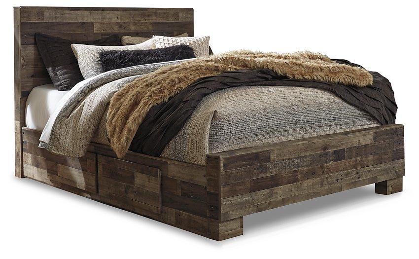 Derekson Bed with 2 Side Storage - Furniture 4 Less (Jacksonville, NC)