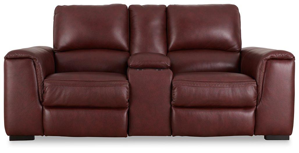 Alessandro Power Reclining Loveseat with Console - Furniture 4 Less (Jacksonville, NC)