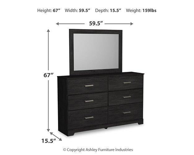 Belachime Dresser and Mirror - Furniture 4 Less (Jacksonville, NC)