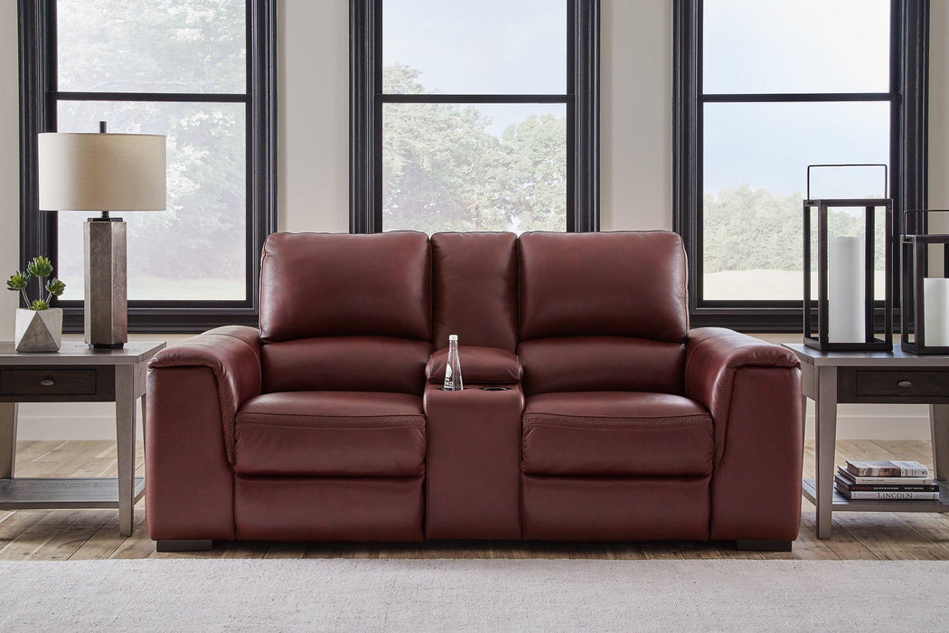 Alessandro Power Reclining Loveseat with Console - Furniture 4 Less (Jacksonville, NC)