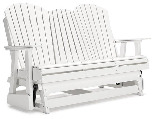 Hyland wave Outdoor Glider Loveseat - Furniture 4 Less (Jacksonville, NC)