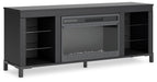 Cayberry 60" TV Stand with Electric Fireplace - Furniture 4 Less (Jacksonville, NC)
