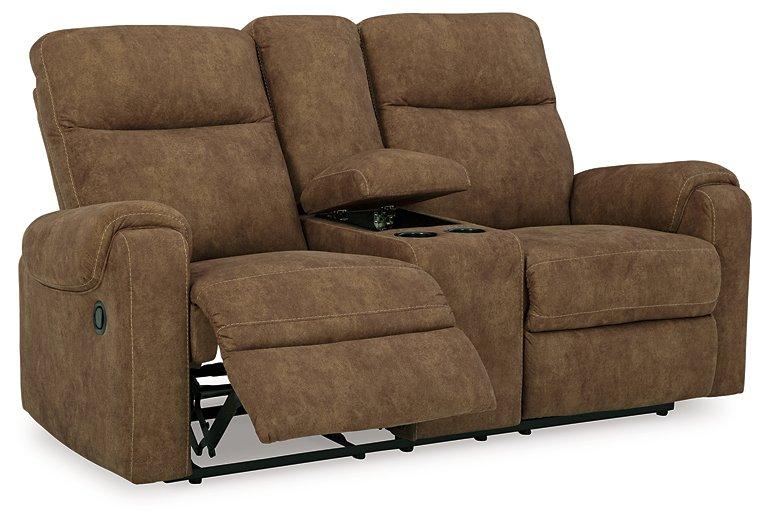 Edenwold Reclining Loveseat with Console - Furniture 4 Less (Jacksonville, NC)