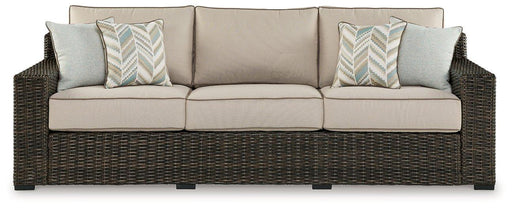 Coastline Bay Outdoor Sofa with Cushion - Furniture 4 Less (Jacksonville, NC)
