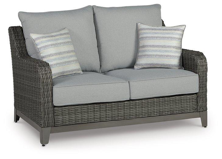 Elite Park Outdoor Loveseat, Lounge Chairs and Cocktail Table - Furniture 4 Less (Jacksonville, NC)
