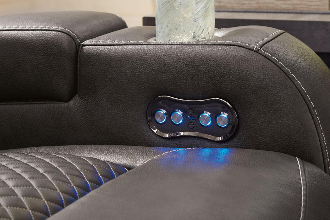 Fyne-Dyme Power Reclining Sofa - Furniture 4 Less (Jacksonville, NC)