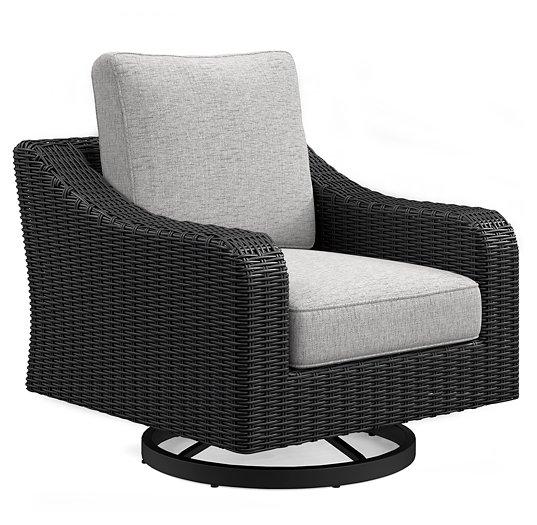 Beachcroft Outdoor Swivel Lounge with Cushion - Furniture 4 Less (Jacksonville, NC)