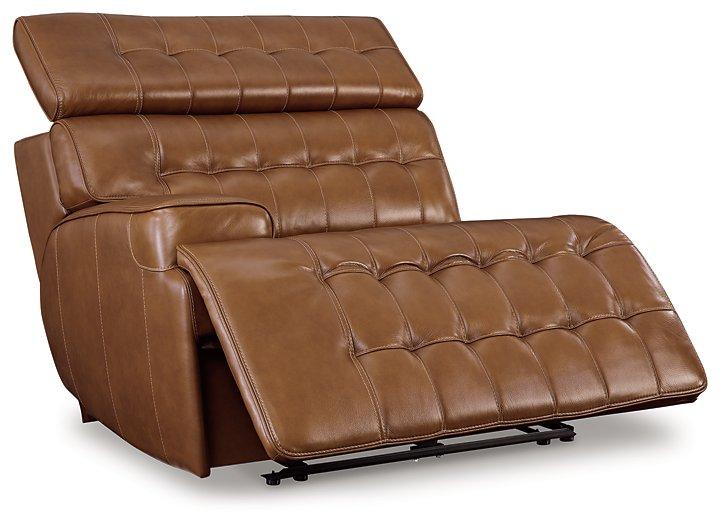 Temmpton Power Reclining Sectional Loveseat with Console