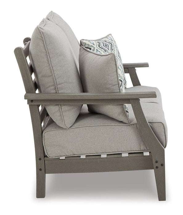Visola Outdoor Sofa and Loveseat Set - Furniture 4 Less (Jacksonville, NC)