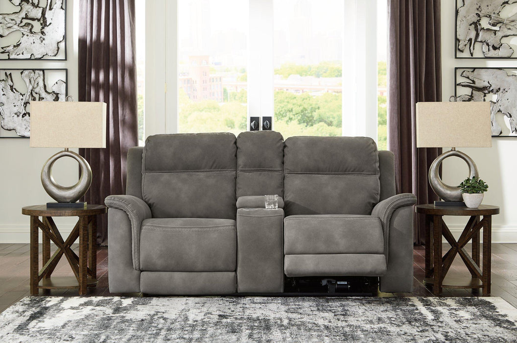 Next-Gen DuraPella Power Reclining Loveseat with Console - Furniture 4 Less (Jacksonville, NC)