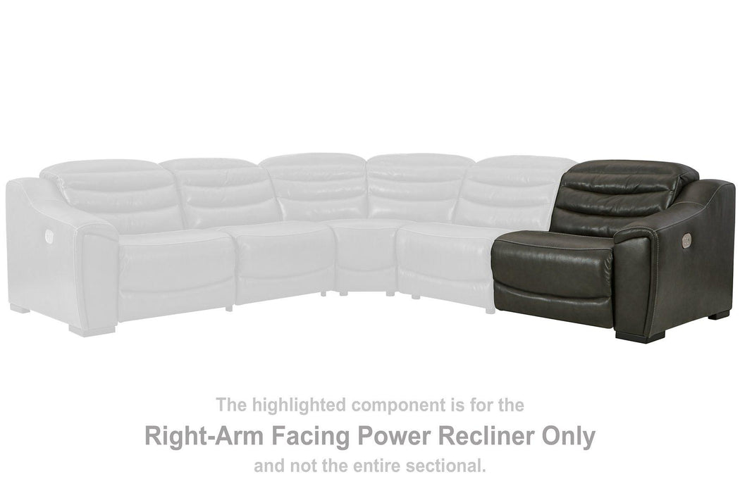 Center Line Power Reclining Sectional Loveseat - Furniture 4 Less (Jacksonville, NC)