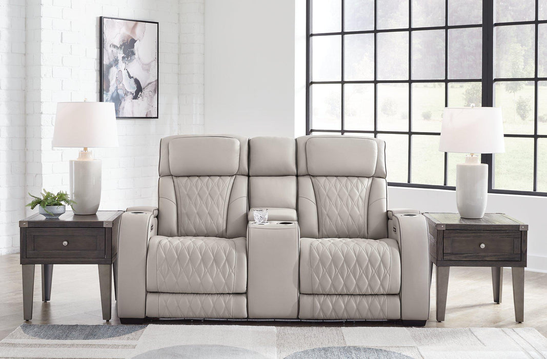 Boyington Power Reclining Loveseat with Console - Furniture 4 Less (Jacksonville, NC)